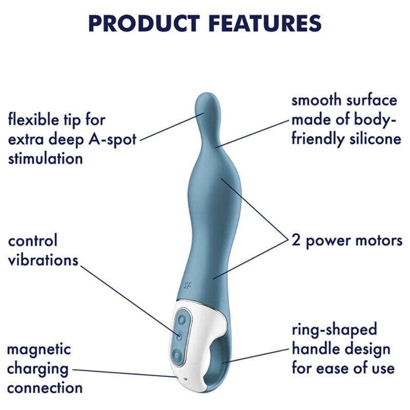 Satisfyer A-Mazing 1 A-Spot Vibrator Blue on Sale