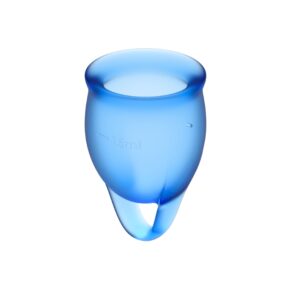 4061504002057 Satisfyer Feel Confident Menstrual Cup Dark Blue 15+20 ml