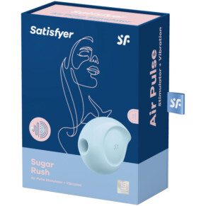 Satisfyer Sugar Rush Air Pulse Stimulator & Vibrator Blue on Sale